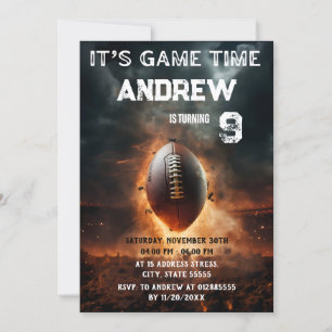Personal American Football Invitation Kaart