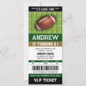 Personal American football Ticket Verjaardag Kaart (Voorkant)