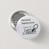 Personal Apperanceee pinnn Ronde Button 3,2 Cm (Voorkant /achterkant)
