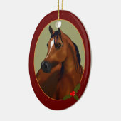 Personal Arabian Horse Cameo Holiday Ornament (Links)