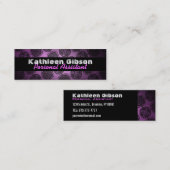 Personal Assistant Skinny-Visitekaartjes Mini Visitekaartje (Voorkant / Achterkant)