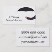 Personal Assistant Umbrella Visitekaartje (Voorkant / Achterkant)