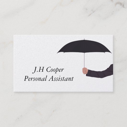 Personal Assistant Umbrella Visitekaartje (Voorkant)