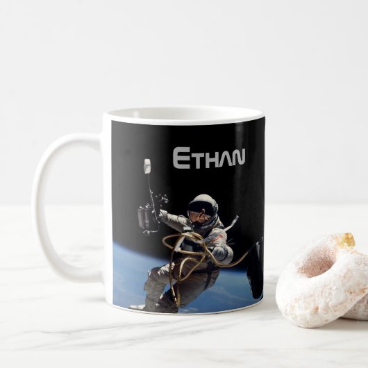 Personal Astronaut Space Walk Koffiemok (Met donut)