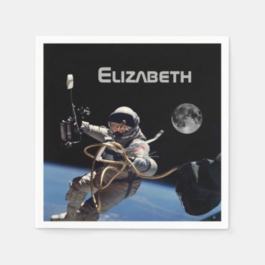 Personal Astronaut Space Walk Party Servetten (Voorkant)