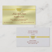 Personal Attorney en golden justice logo Visitekaartje (Voorkant / Achterkant)