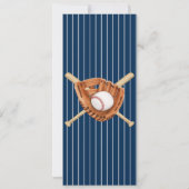 Personal Baseball Sports Ticket Stijl voor jongen Kaart (Achterkant)