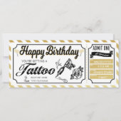 Personal Birthday Surprise Tattoo Ink Cadeaubon Kaart (Voorkant)
