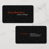 Personal Black Visitekaartje (Voorkant / Achterkant)