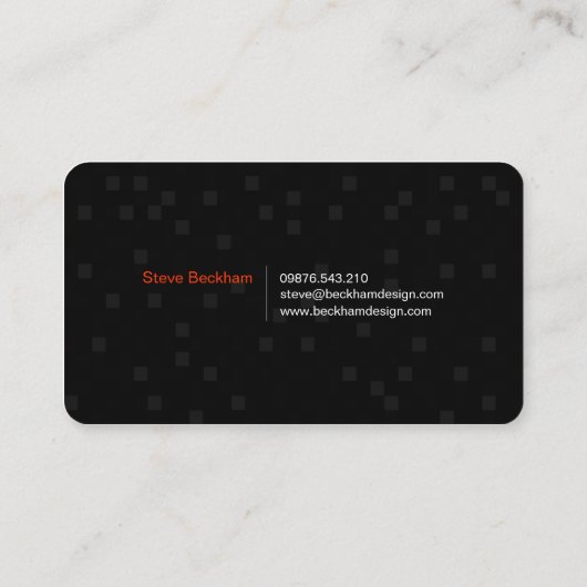 Personal Black Visitekaartje (Achterkant)