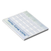 Personal Blue Weekly Planner-laptop Notitieblok (Schuin)