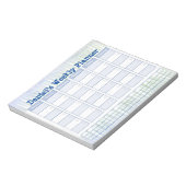Personal Blue Weekly Planner-laptop Notitieblok (Linkerzijde)