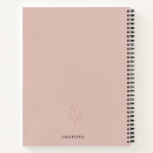 Personal Blush Pink Elegant Bullet Journal Planner Notitieboek (Achterkant)