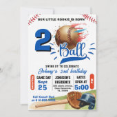 Personal Born Two Ball Birthday Kaart (Voorkant)