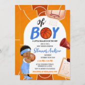 Personal boy sport Basketbal Baby shower Kaart (Voorkant / Achterkant)