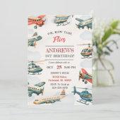 Personal Boy Time vliegt eerste verjaardag voor ki Kaart (Staand voorkant)