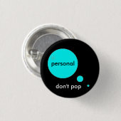 Personal Bubble Button (Voorkant /achterkant)
