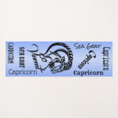 Personal Capricorn Blue Zodiac Yogamat (Voorkant (horizontaal))