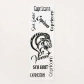 Personal Capricorn de Zee Goat Zodiac Yogamat (Achterkant)