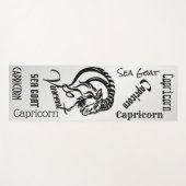 Personal Capricorn Silver Zodiac Yogamat (Voorkant (horizontaal))