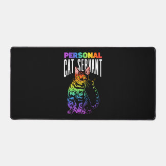 Personal Cat Servant Rainbow Colored Feline Pride Bureaumat