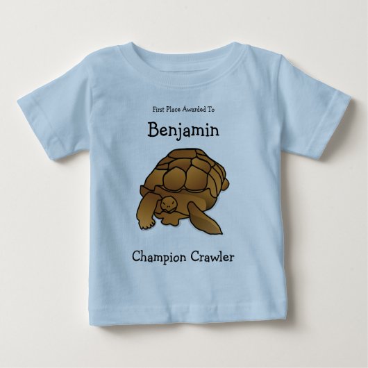 Personal Champion Crawler Tortoise Baby T-shirt (Voorkant)
