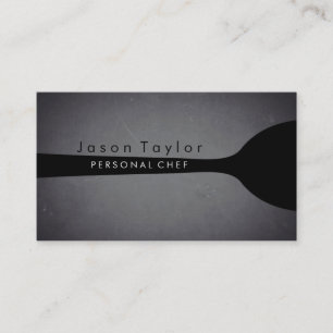 Personal Chef Catering Bakkerij Lepel Chalkboard Visitekaartje