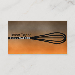 Personal Chef Catering Bakkerij Whisk Oranje wolke Visitekaartje