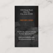 Personal Chef / catering Service / Cook service Visitekaartje (Achterkant)