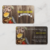 Personal Chef / catering Service / Cook service Visitekaartje (Voorkant / Achterkant)