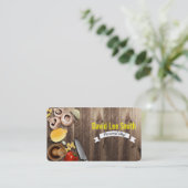 Personal Chef / catering Service / Cook service Visitekaartje (Staand voorkant)