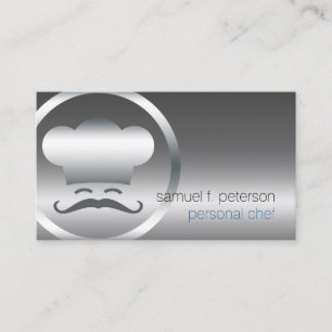 Personal Chef Chrome Chef Pet Icon Food Services Visitekaartje