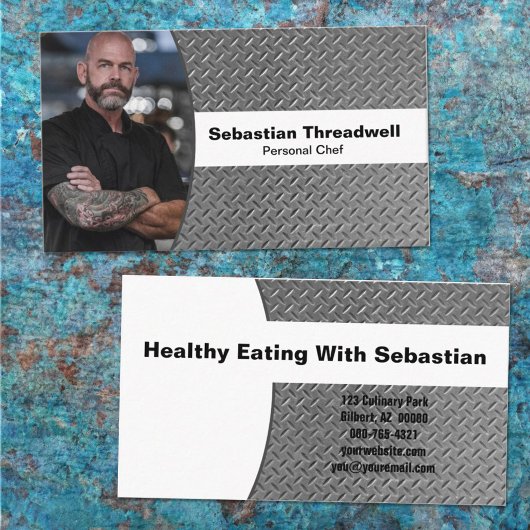 Personal Chef Diamond Bord - Aangepaste foto Visitekaartje