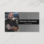 Personal Chef Diamond Bord - Aangepaste foto Visitekaartje (Voorkant)