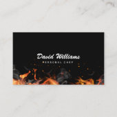 Personal Chef Flaming Fire Catering Visitekaartje (Voorkant)