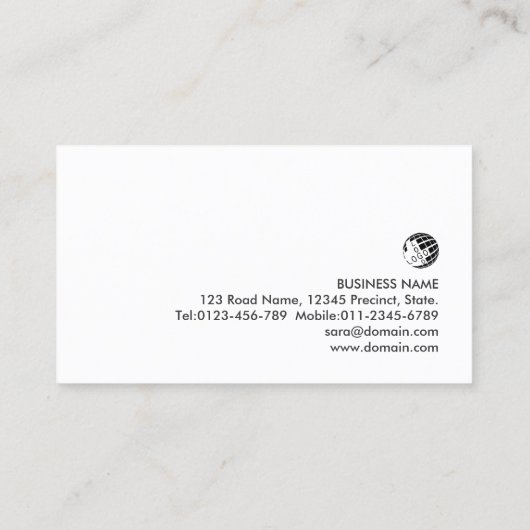 Personal Chef Food Beverage Skills Cake Textuur Bu Visitekaartje (Achterkant)