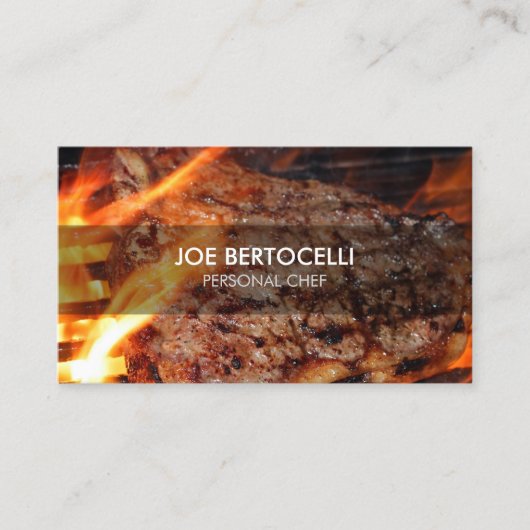 Personal Chef Food Service Visitekaartje (Voorkant)