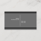 Personal chef minimalist grijs, wit, zwart visitekaartje (Achterkant)