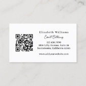 Personal Chef Modern Waterverf Dining Visitekaartje (Achterkant)