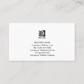 Personal Chef Utensils Icon Food Service Visitekaartje (Achterkant)