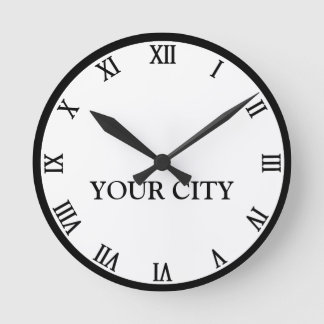 Personal City Clock Ronde Klok