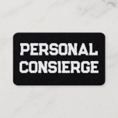 Personal Concierge Executive Assistant Visitekaartje (Voorkant)