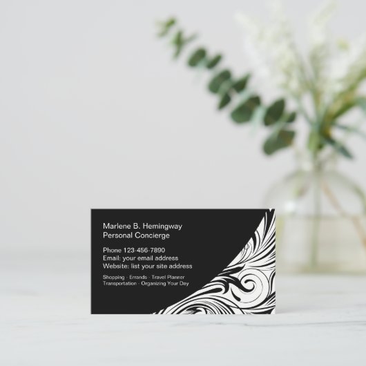 Personal Concierge Services Visitekaartje (Staand voorkant)