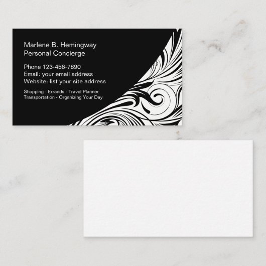 Personal Concierge Services Visitekaartje (Voorkant / Achterkant)