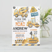 Personal Construction Dump Truck Birthday Kaart (Staand voorkant)