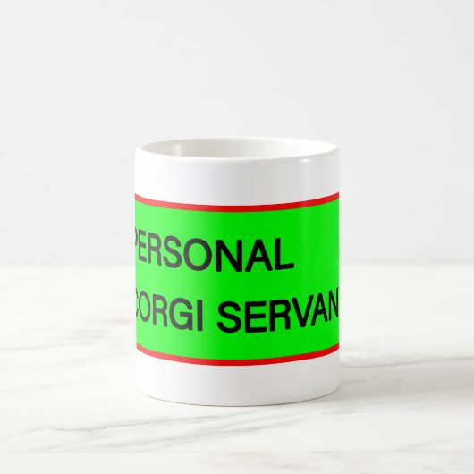 Personal Corgi Servant Koffiemok (Center)
