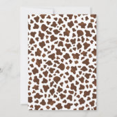 Personal Cowboy Wild West Birthday Party Kaart (Achterkant)