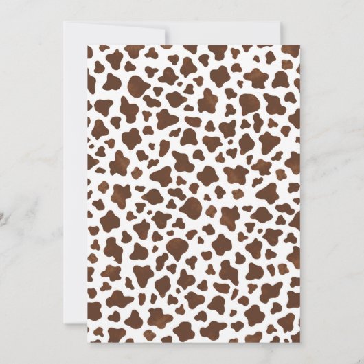 Personal Cowboy Wild West Birthday Party Kaart (Achterkant)