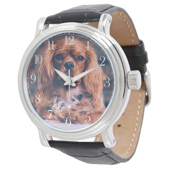 Personal Creation Puppy Spaniel Watch Horloge (Gekanteld)