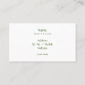 Personal Creative Floral Check geel Sinaasappel gr Visitekaartje (Achterkant)